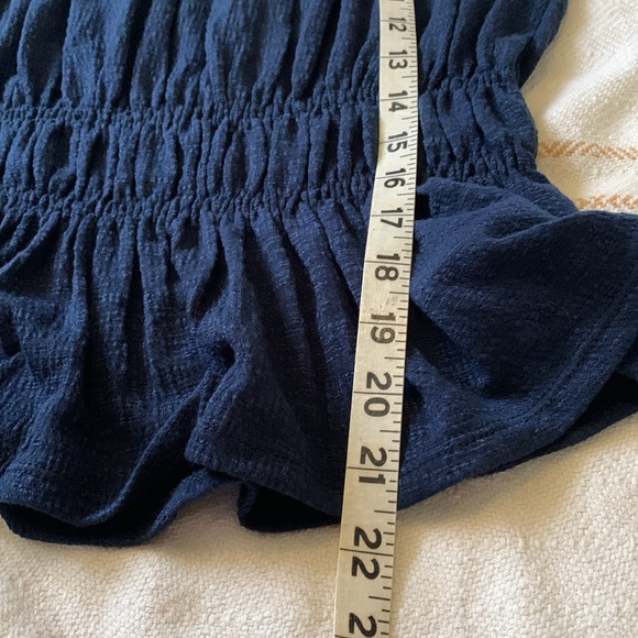 Eri+Ali for Anthropologie Smocked Peplum Blouse Size XS - Picture 9 of 9